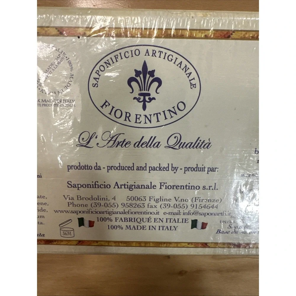 New Saponificio Artigianale Fiorentino 3 Florentine‎ Lemon Scented Soaps Italy